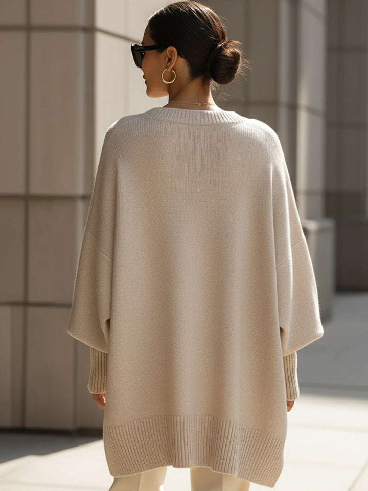 Ludovica | Maglione Oversize con Scollatura Ampia