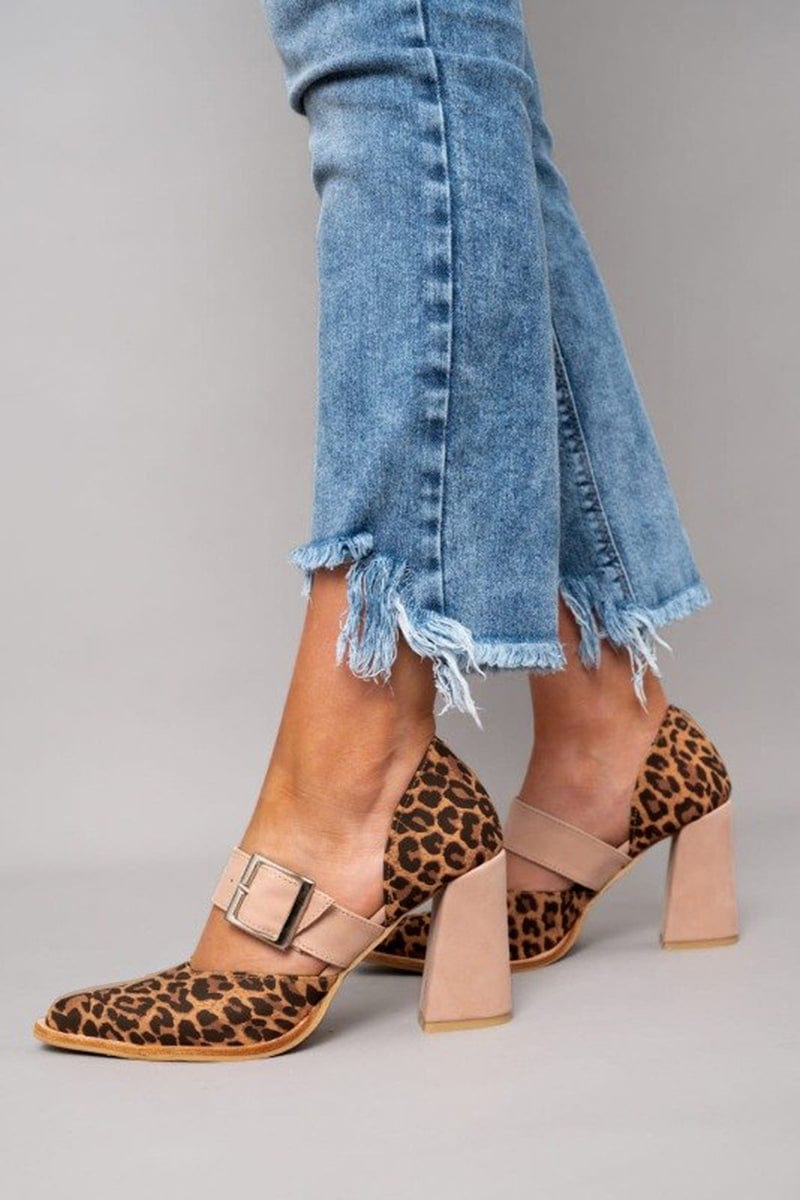 Ilvara | Décolleté a Blocco con Stampa Leopardo Audace