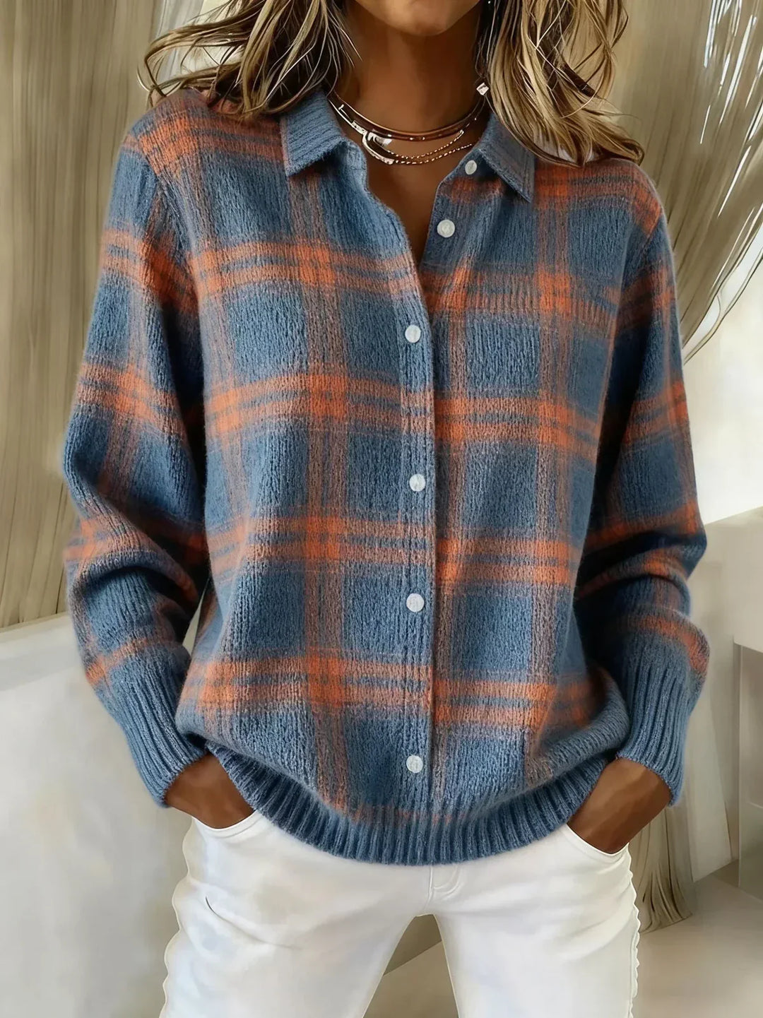 Fiammetta | Cardigan a Quadri