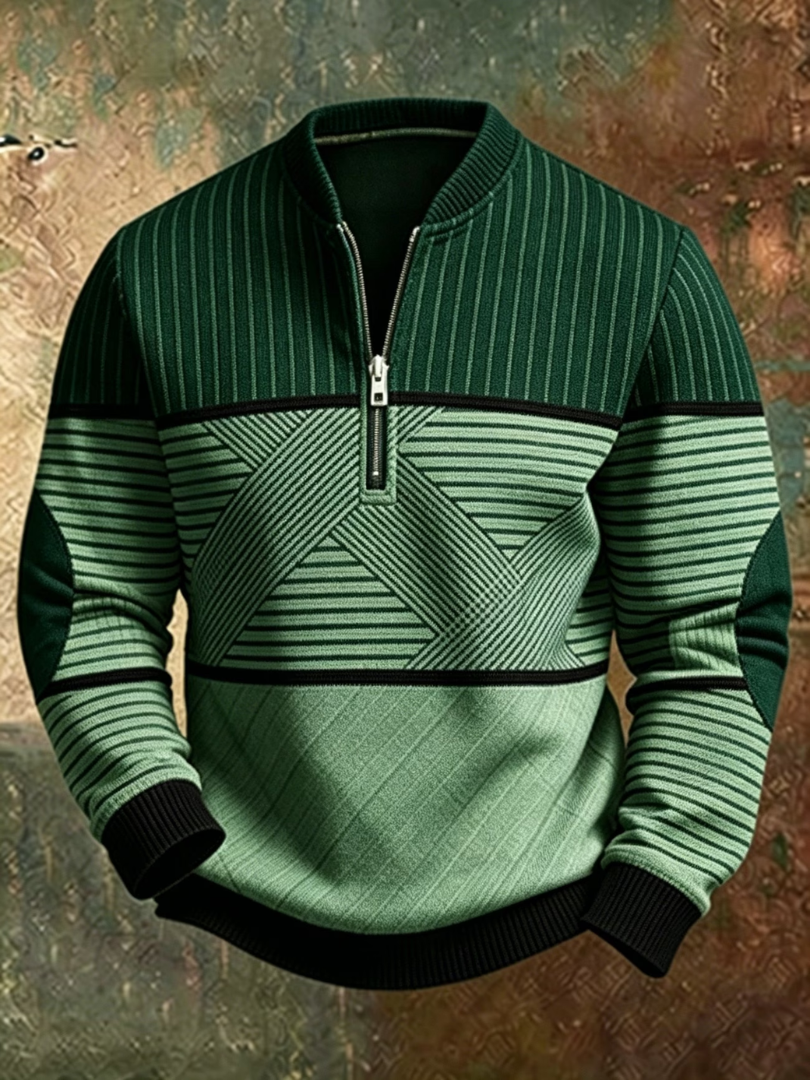 Viktor | Maglione Elegante da Uomo con Mezza Zip