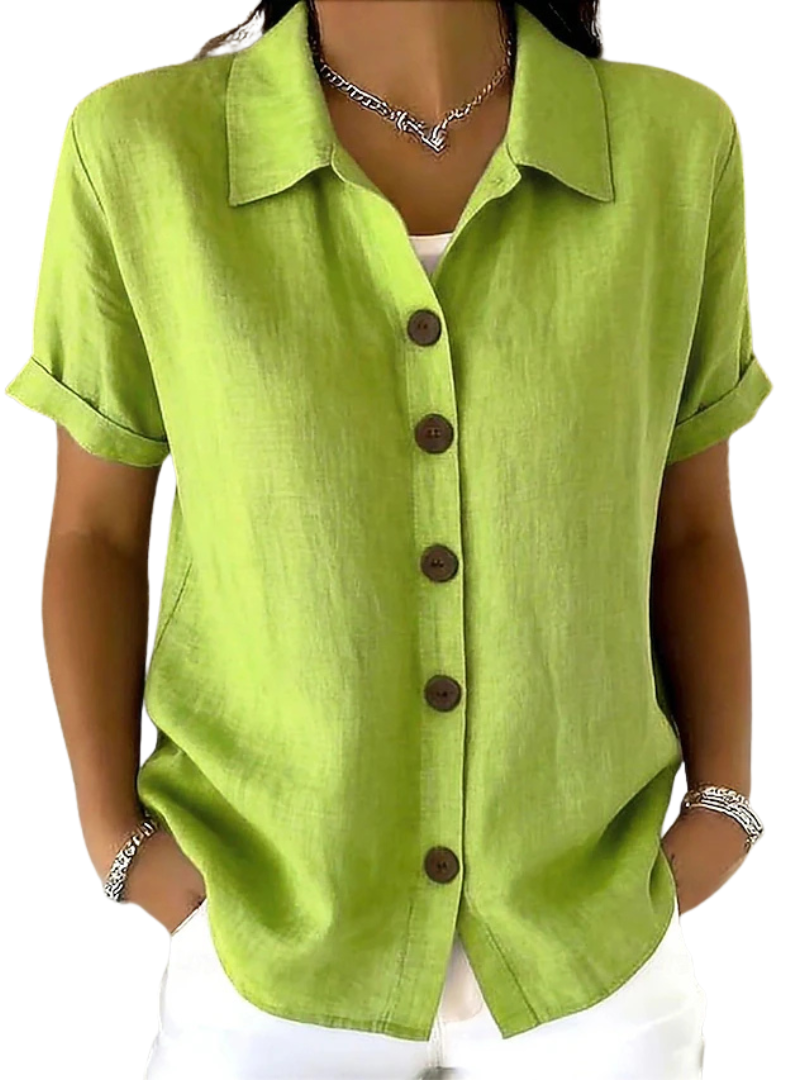 Gracie™ | Camicia da Donna a Manica Corta Relaxed