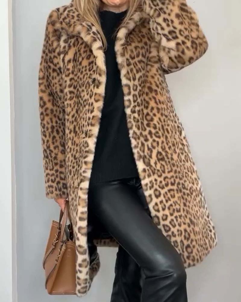 Lysandra | Cappotto Elegante Leopardato