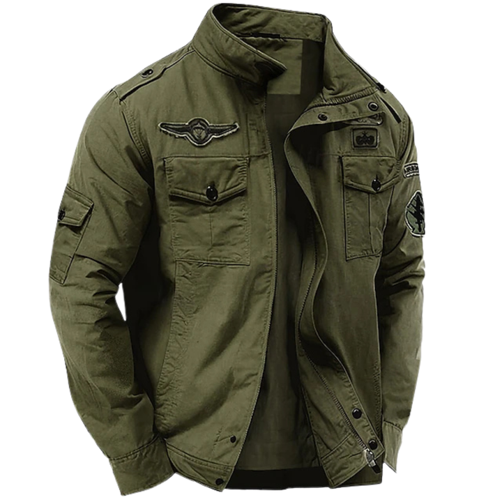Nicolò | Giacca Militare con Collo Alto