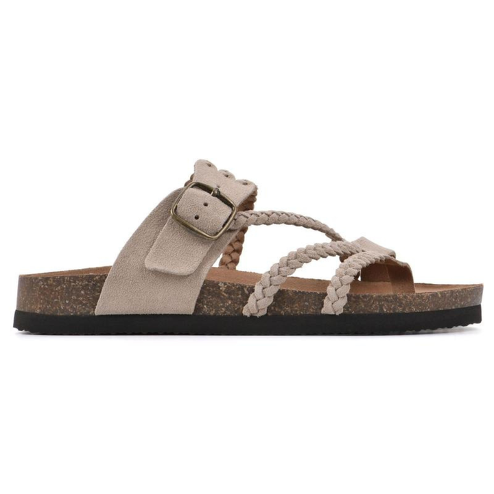 Hayleigh | Sandali con Plantare in Sughero Intrecciato