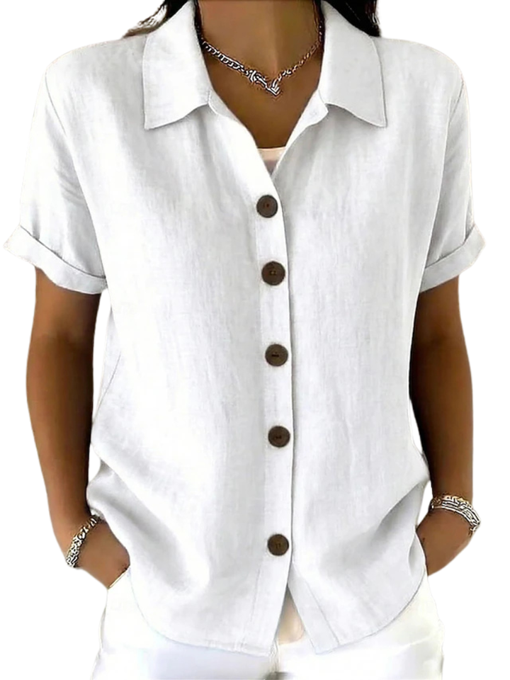 Gracie™ | Camicia da Donna a Manica Corta Relaxed