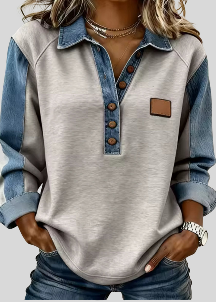 HARPER | Pullover con maniche raglan a contrasto