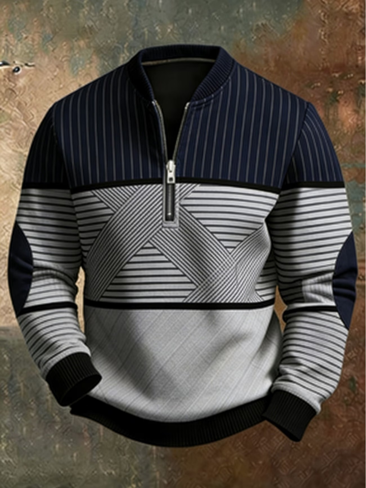 Viktor | Maglione Elegante da Uomo con Mezza Zip