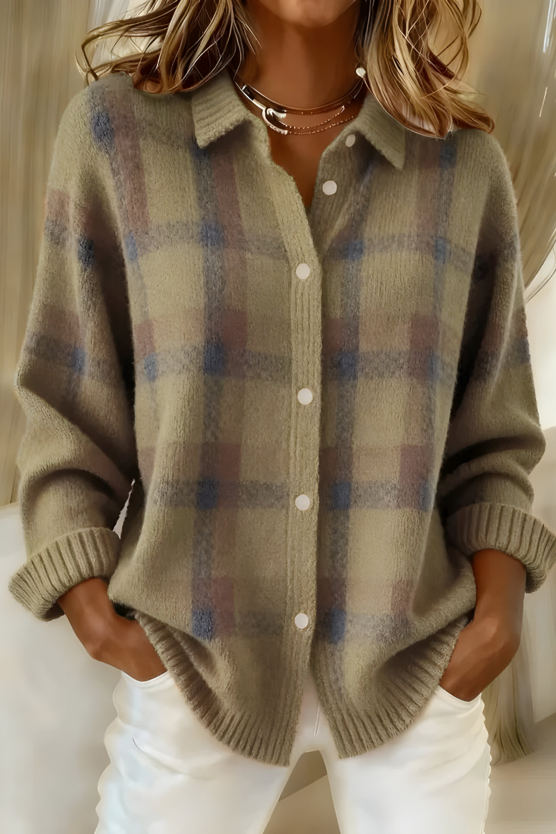 Bernadette | Gilet a quadri