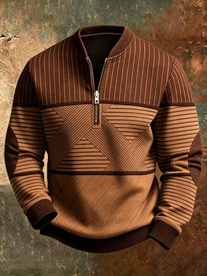 Viktor | Maglione Elegante da Uomo con Mezza Zip