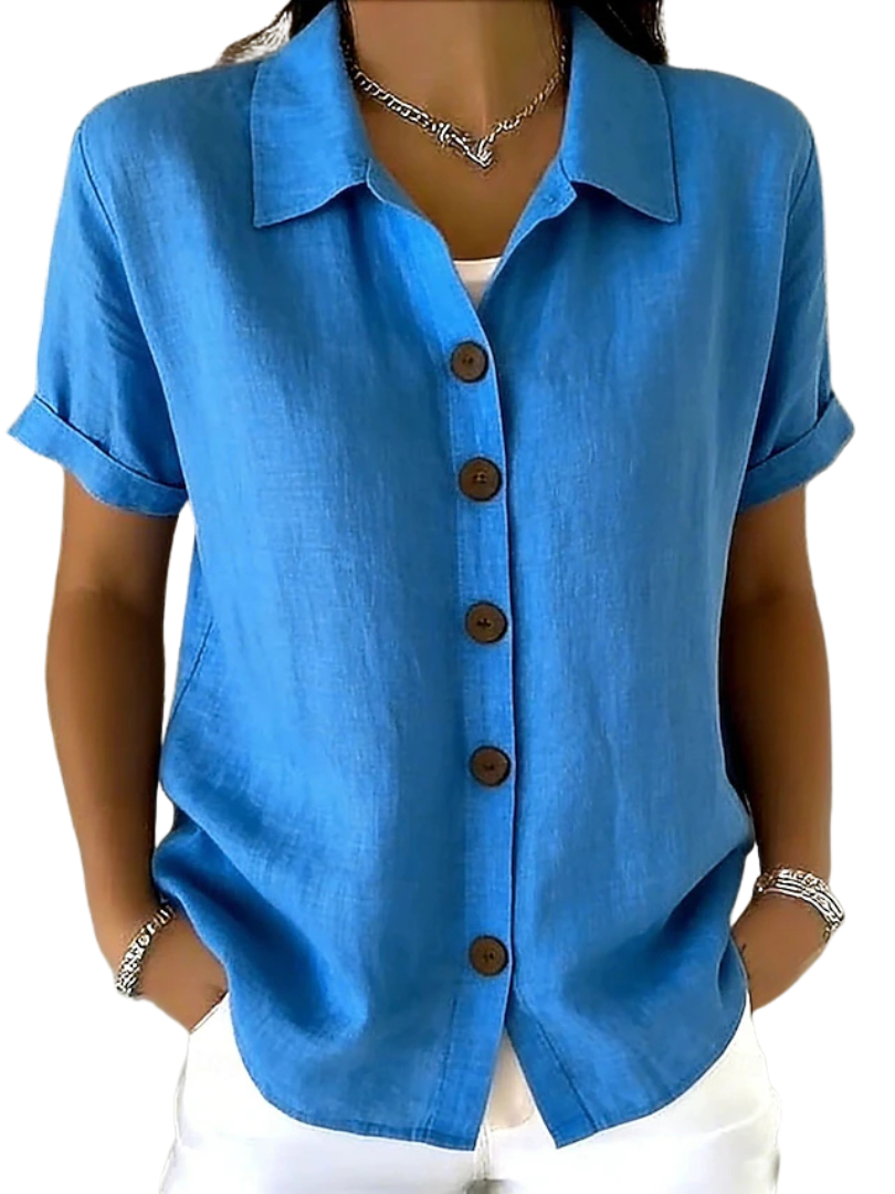 Gracie™ | Camicia da Donna a Manica Corta Relaxed