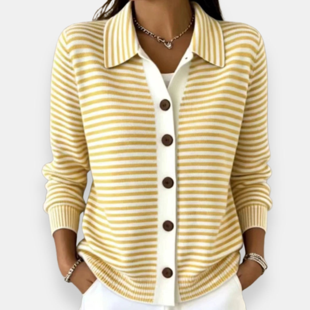 Nola | Cardigan Autunnale a Righe