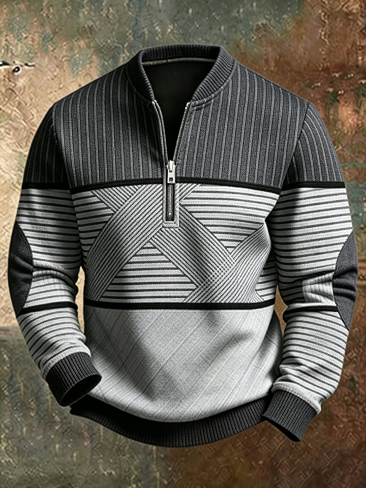 Viktor | Maglione Elegante da Uomo con Mezza Zip