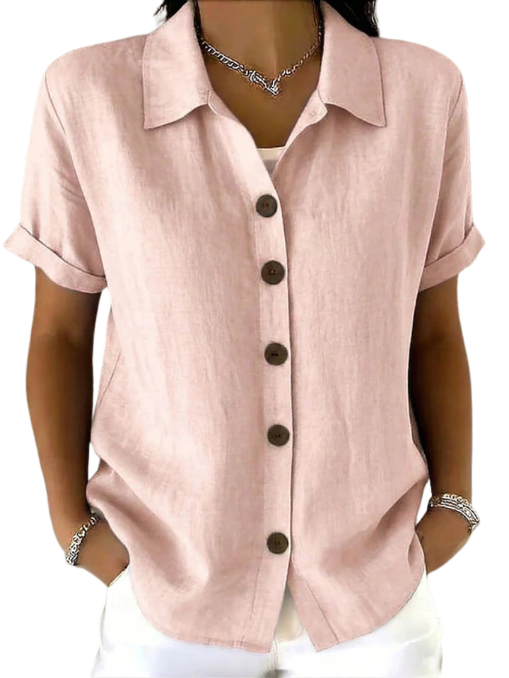 Gracie™ | Camicia da Donna a Manica Corta Relaxed