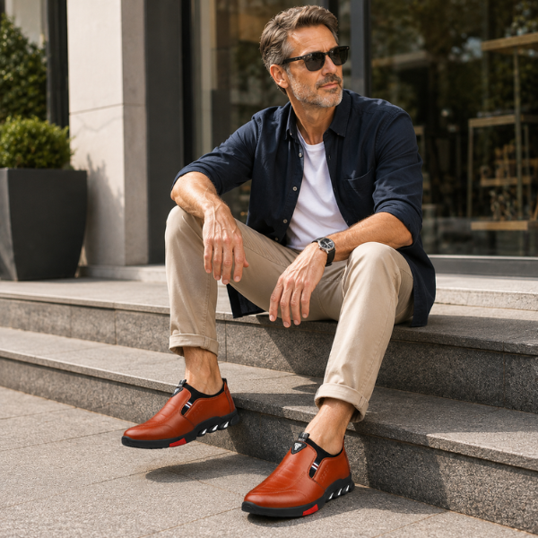 Elegante scarpa da uomo con suola antiscivolo