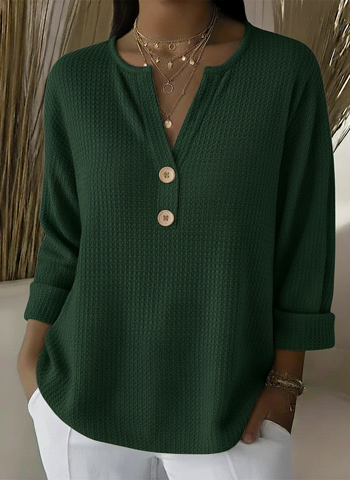 Aaltje | Top con bottoni Henley