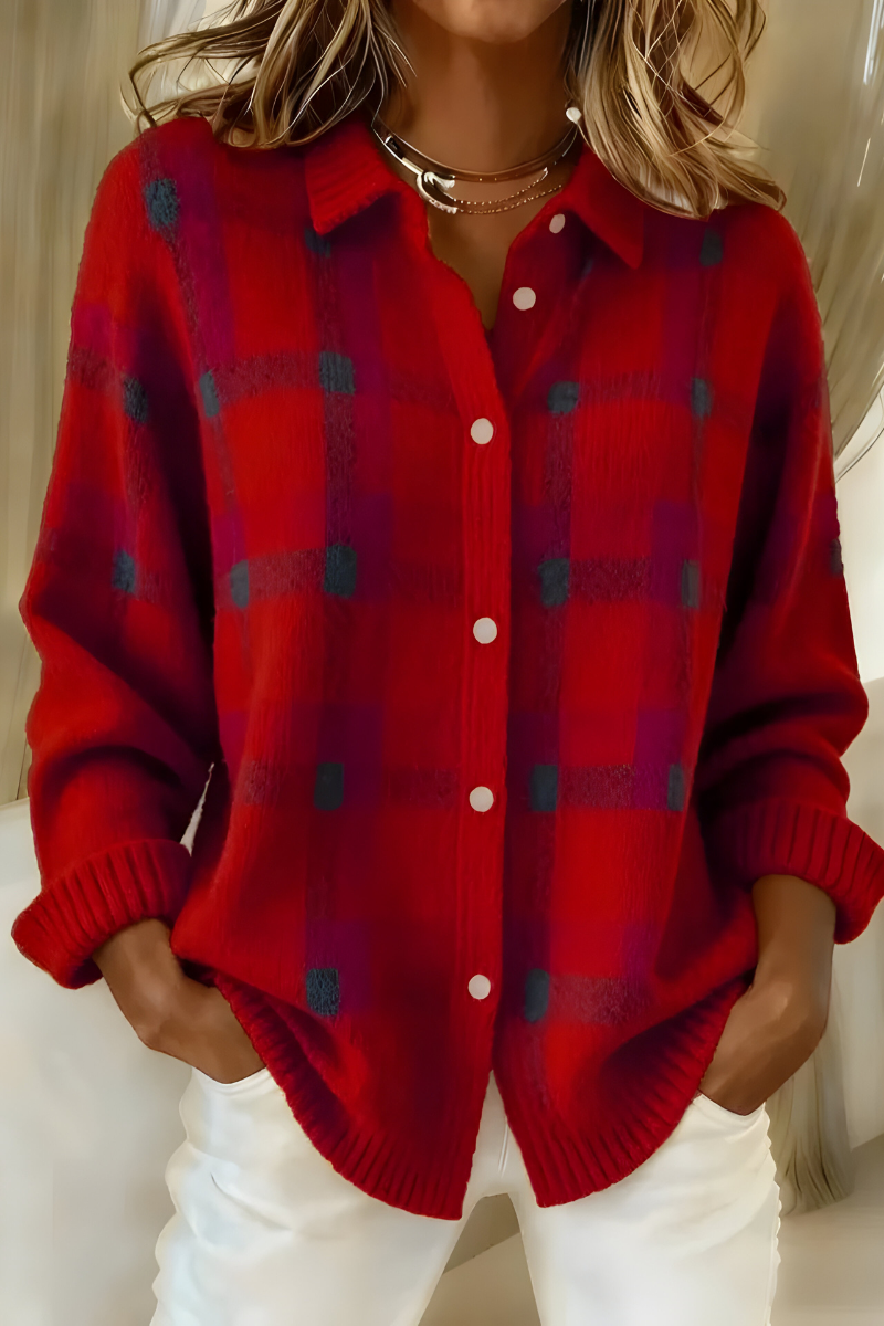 Fiammetta | Cardigan a Quadri