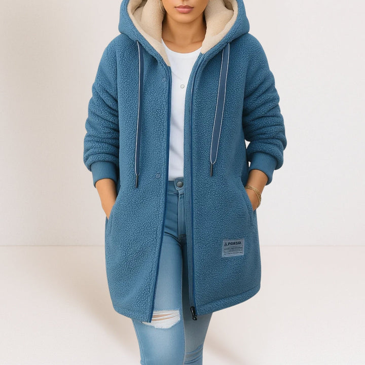 GWEN | Giacca con cappuccio e zip a tutta lunghezza