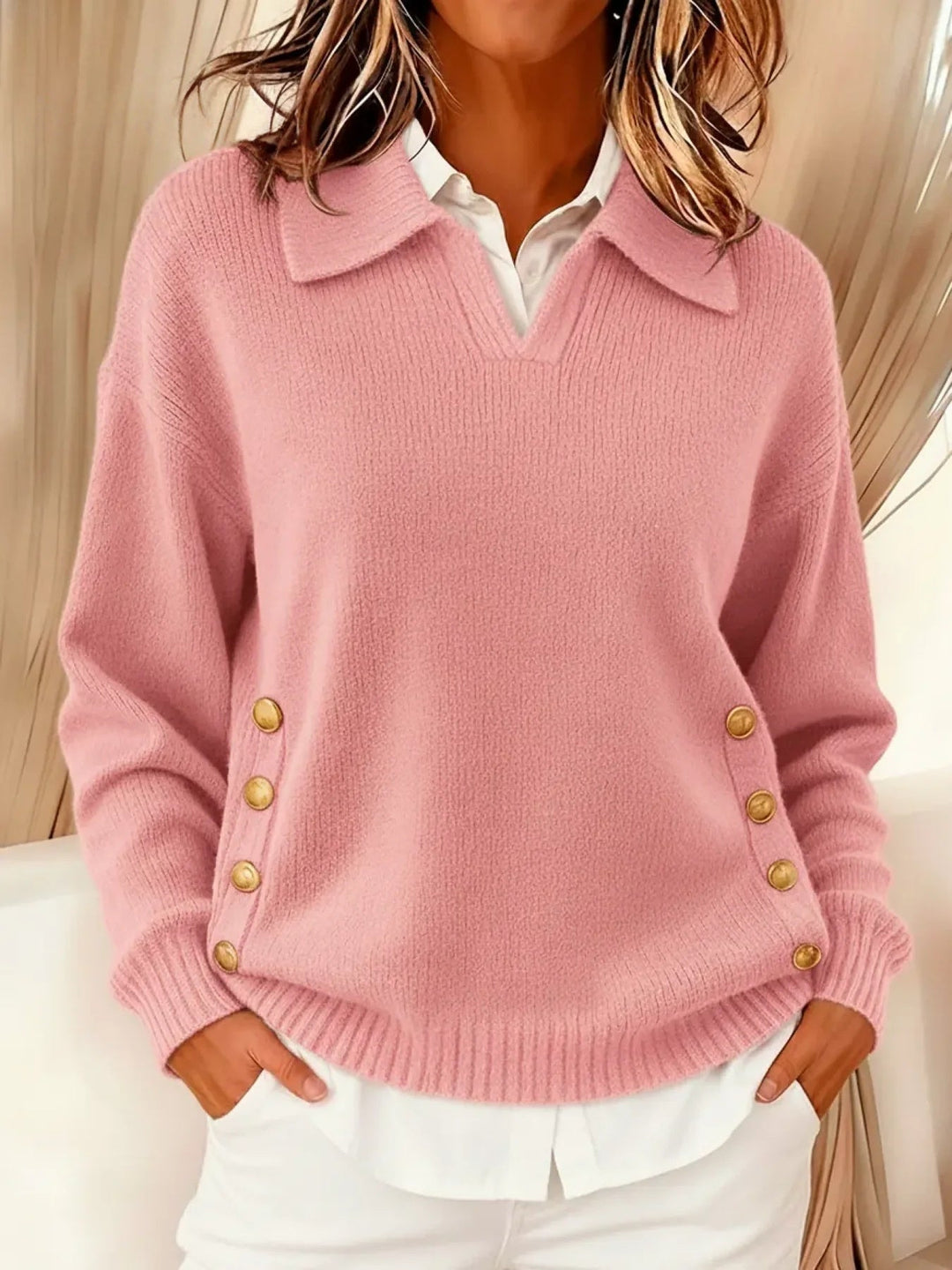Rieke | Maglione con scollo a V e colletto
