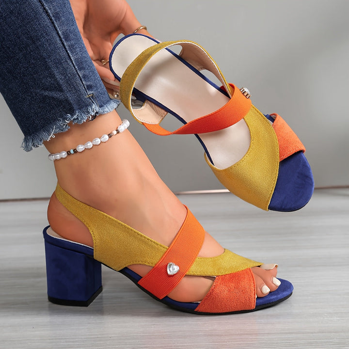 Marguerite | Sandali Ortopedici Comfort con Tacco a Blocco