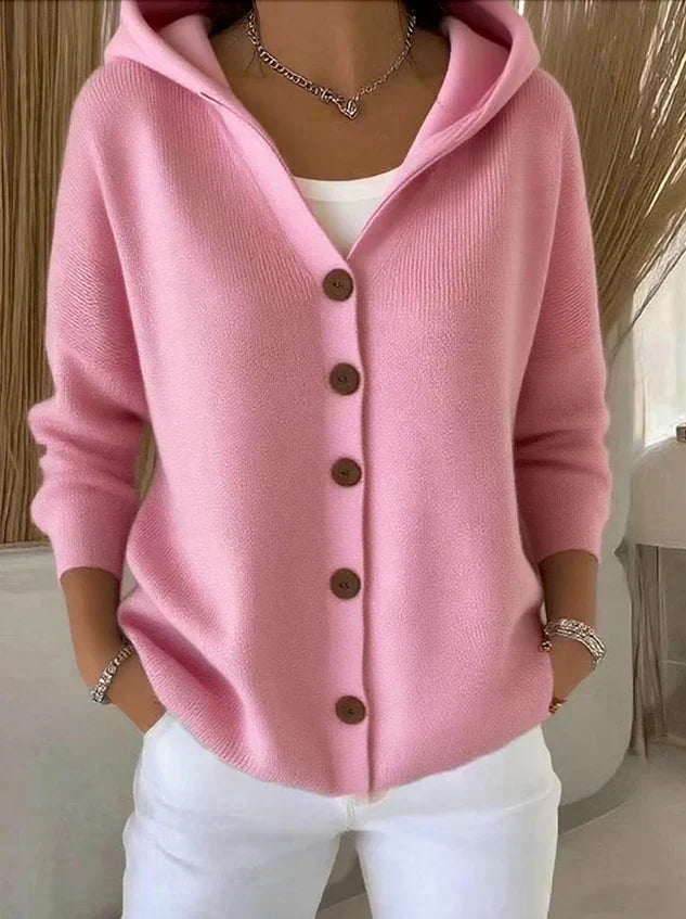 Merel | Maglione con cappuccio e bottoni