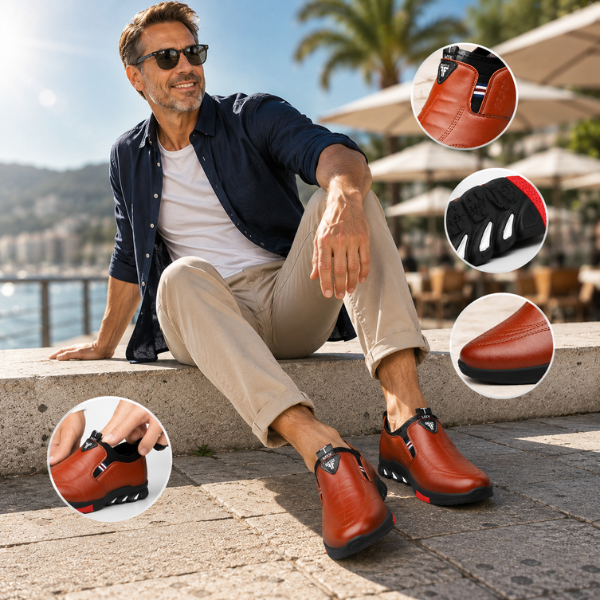 Elegante scarpa da uomo con suola antiscivolo