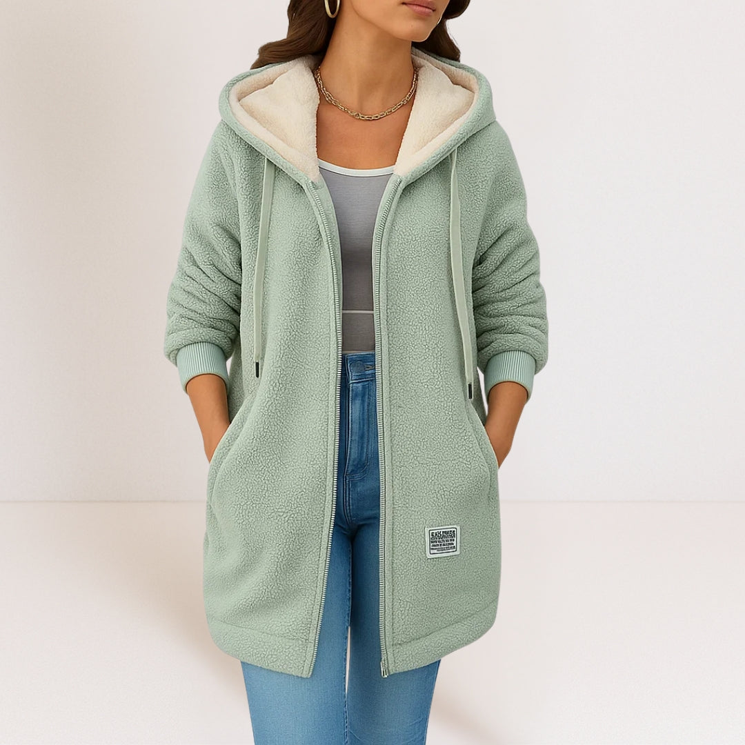 GWEN | Giacca con cappuccio e zip a tutta lunghezza