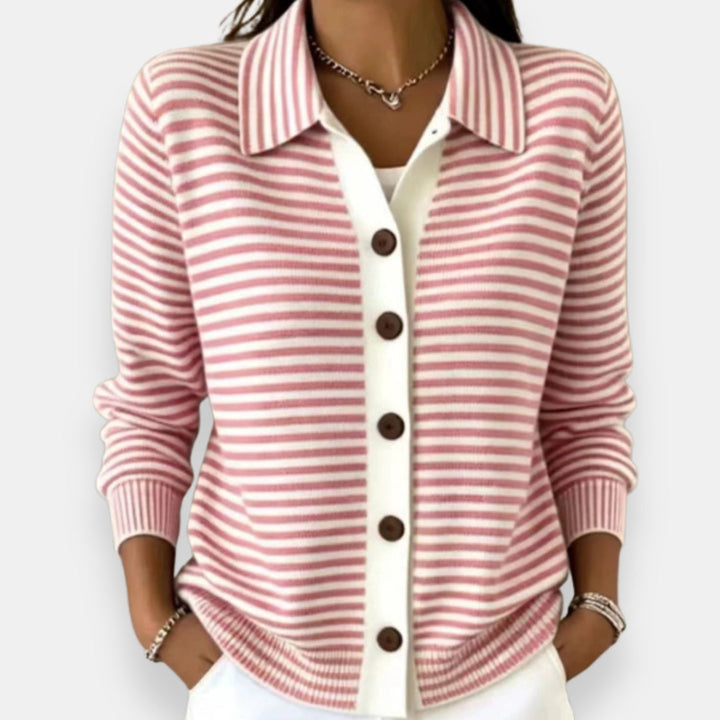 Nola | Cardigan Autunnale a Righe