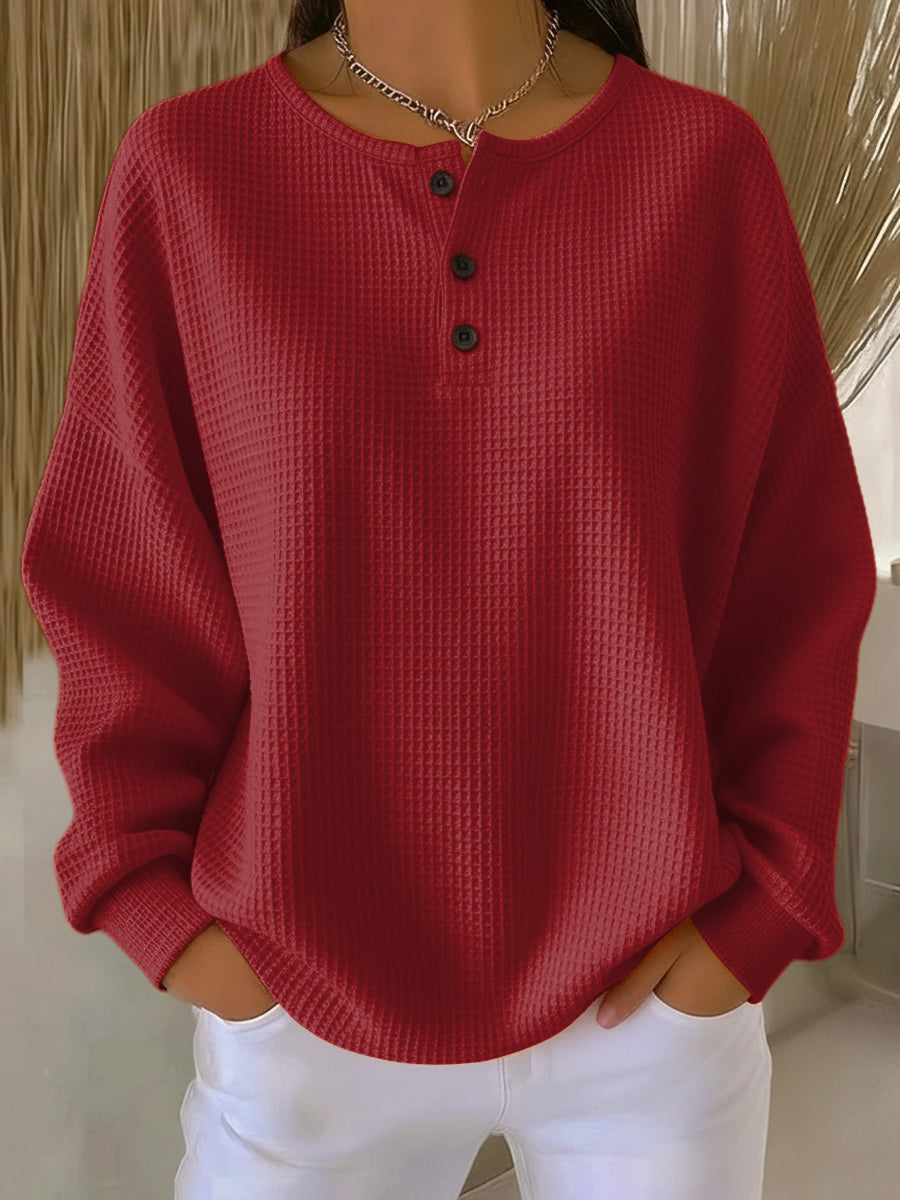 Miranda | Felpa Henley Testurizzata