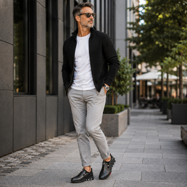 Elegante scarpa da uomo con suola antiscivolo