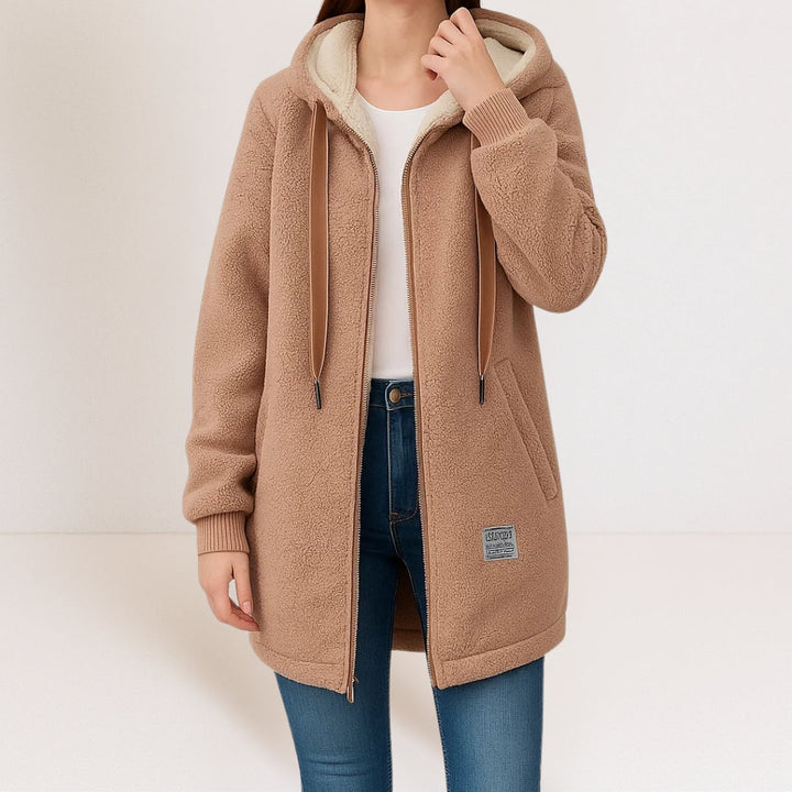 GWEN | Giacca con cappuccio e zip a tutta lunghezza