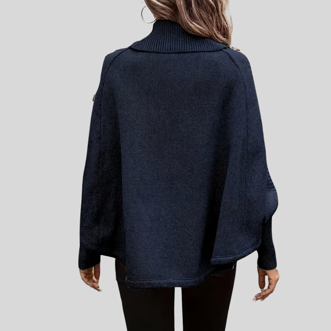 SPERANZA | Maglione a collo alto con lavorazione a trecce