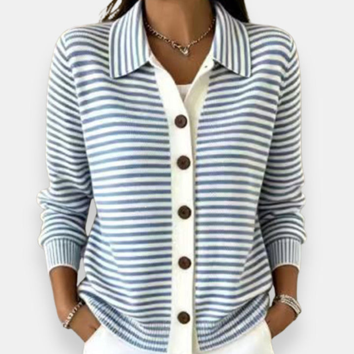 Nola | Cardigan Autunnale a Righe