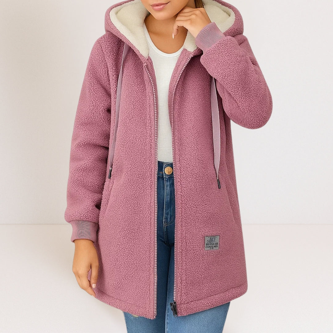 GWEN | Giacca con cappuccio e zip a tutta lunghezza