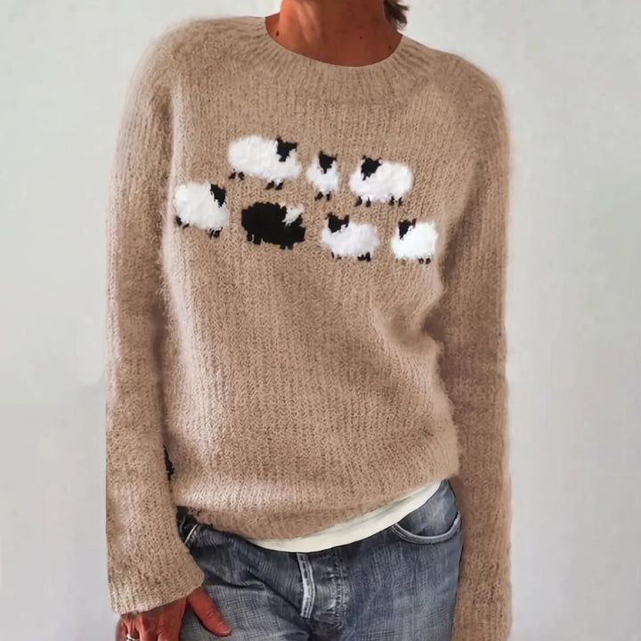 Barbara | Maglione Comodo con Pecorelle