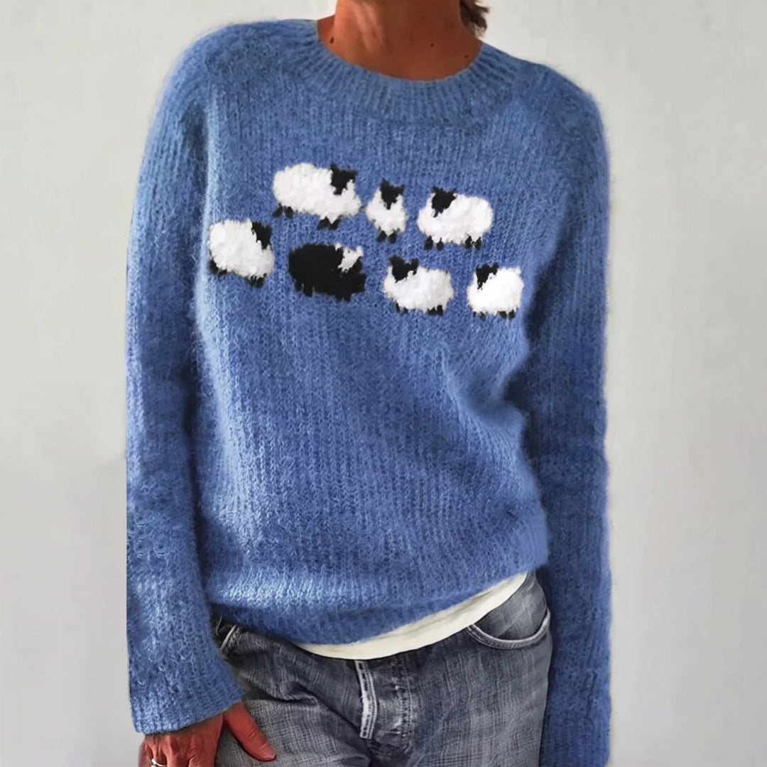 Barbara | Maglione Comodo con Pecorelle