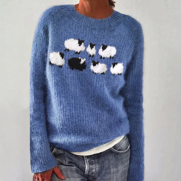 Barbara | Maglione Comodo con Pecorelle