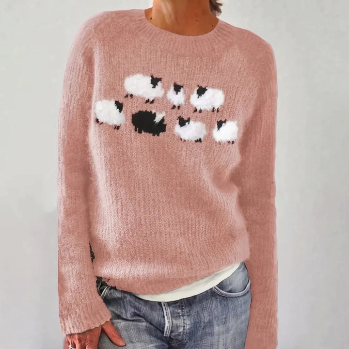 Barbara | Maglione Comodo con Pecorelle