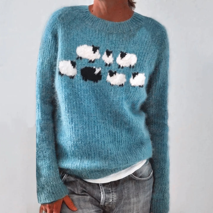 Barbara | Maglione Comodo con Pecorelle