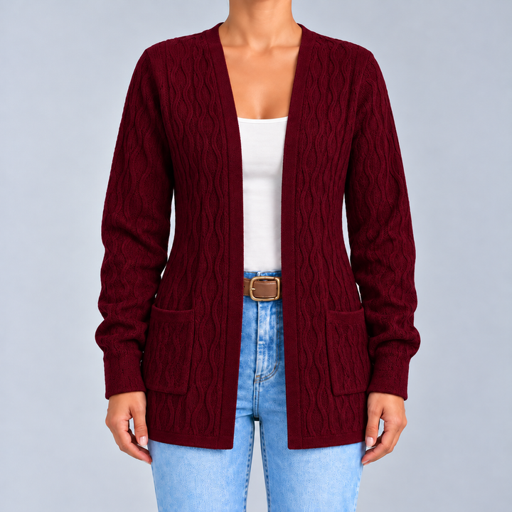 Elisa | Cardigan Aperto con Tasche