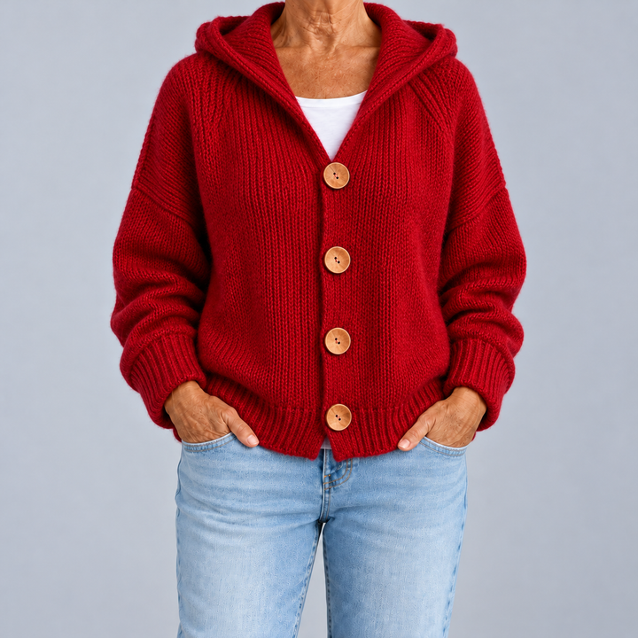 Beatrice | Cardigan Oversize con Cappuccio