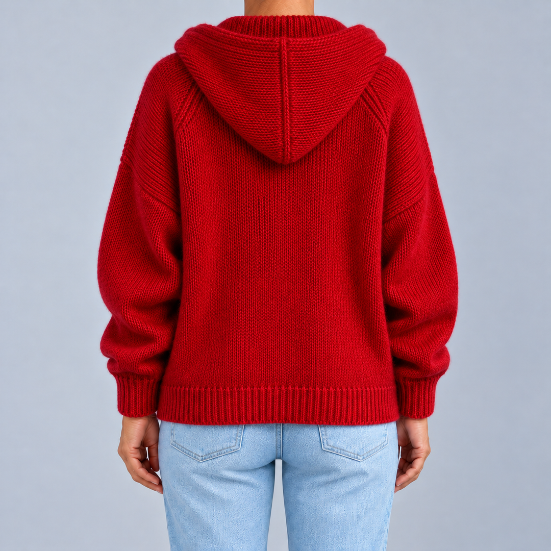 Beatrice | Cardigan Oversize con Cappuccio