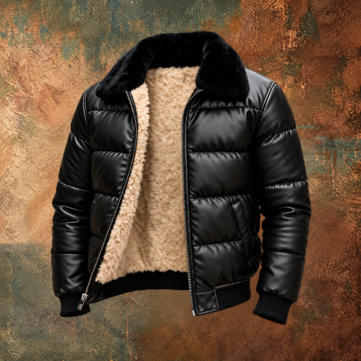 Giacca imbottita calda con stile vintage