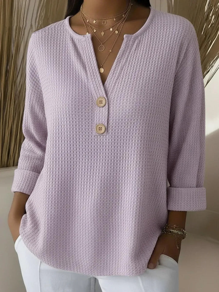 Aaltje | Top con bottoni Henley