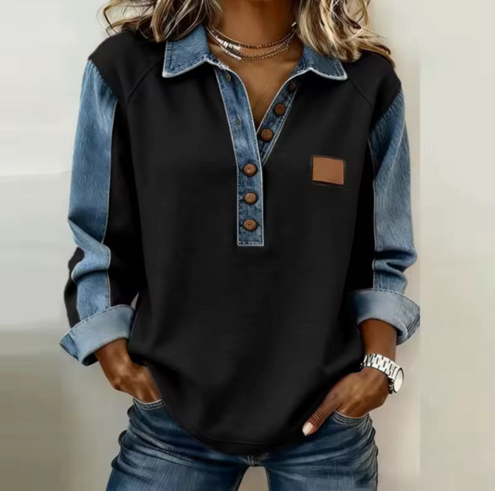HARPER | Pullover con maniche raglan a contrasto