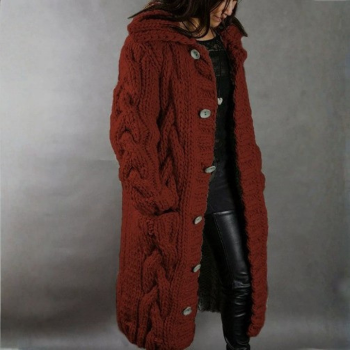 Karlene | Cappotto Elegante Lavorato a Maglia