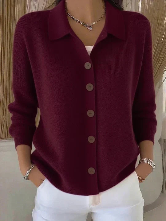 Josephine | Cardigan con Colletto e Bottoni