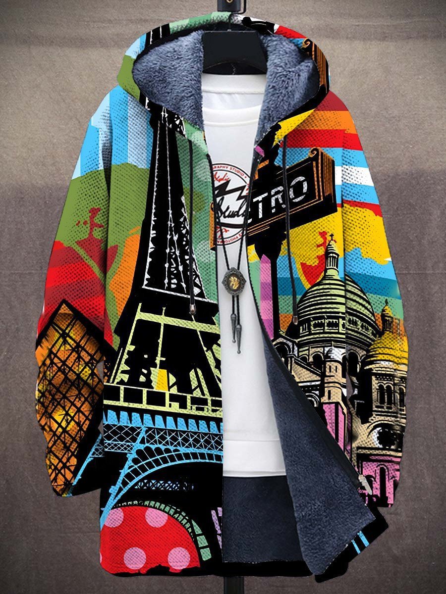 Emerson | Giacca Zip Artistica con Cappuccio