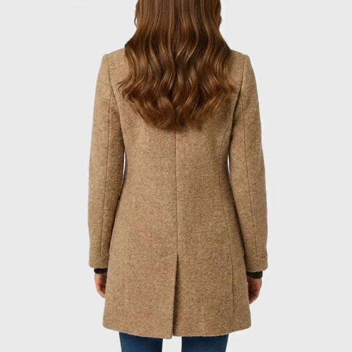 Malwina | Cappotto elegante con bottoni Khaki