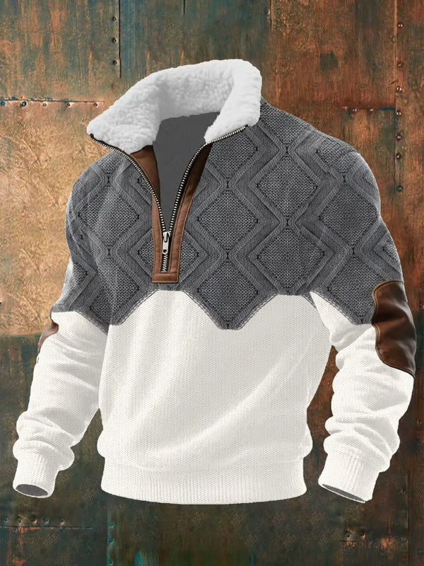Ettiene | Maglione in pile con zip e colletto alto