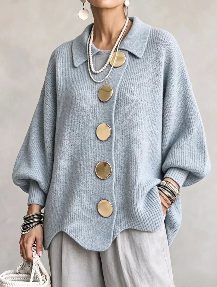 RUTH | Cardigan oversize con colletto